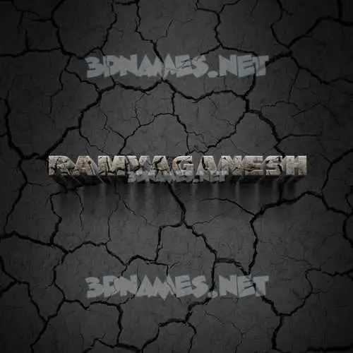ramyaganesh in Cracked Stone style - 3D name wallpaper ramyaganesh in Cracked Stone style - 3D name wallpaper