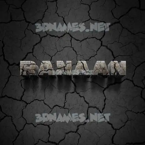ranaan in Cracked Stone style - 3D name wallpaper ranaan in Cracked Stone style - 3D name wallpaper