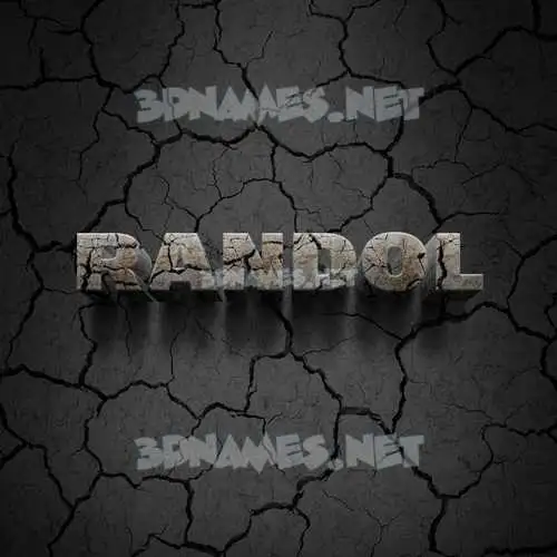 randol in Cracked Stone style - 3D name wallpaper randol in Cracked Stone style - 3D name wallpaper