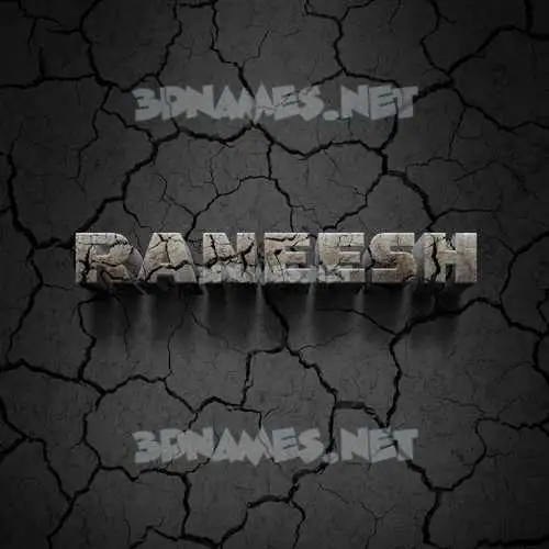raneesh in Cracked Stone style - 3D name wallpaper raneesh in Cracked Stone style - 3D name wallpaper