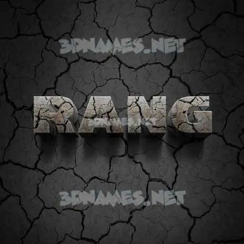 rang in Cracked Stone style - 3D name wallpaper rang in Cracked Stone style - 3D name wallpaper