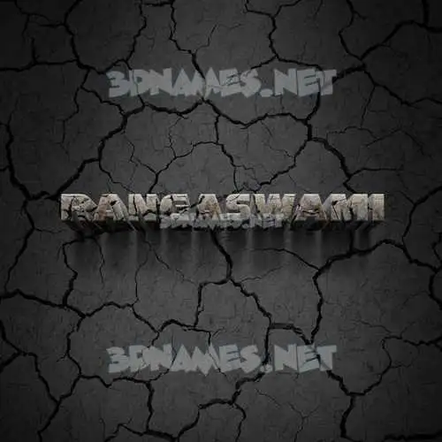 rangaswami in Cracked Stone style - 3D name wallpaper rangaswami in Cracked Stone style - 3D name wallpaper