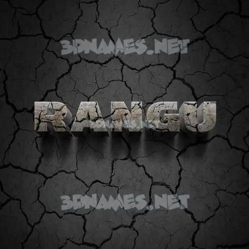 rangu in Cracked Stone style - 3D name wallpaper rangu in Cracked Stone style - 3D name wallpaper