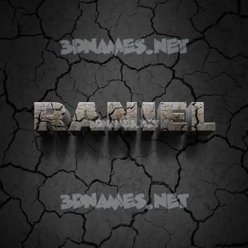 raniel in Cracked Stone style - 3D name wallpaper raniel in Cracked Stone style - 3D name wallpaper