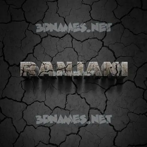 ranjani in Cracked Stone style - 3D name wallpaper ranjani in Cracked Stone style - 3D name wallpaper