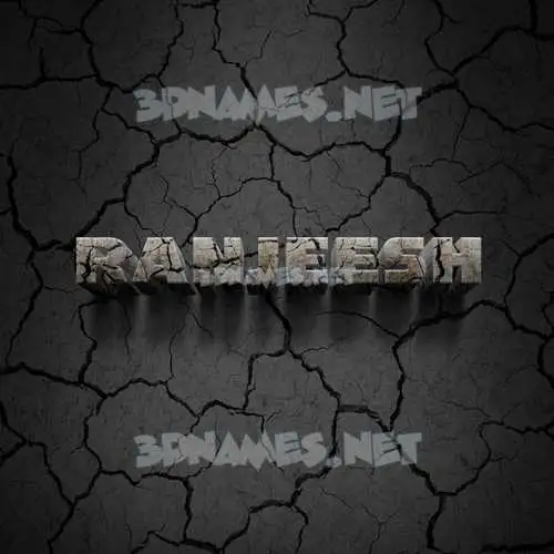ranjeesh in Cracked Stone style - 3D name wallpaper ranjeesh in Cracked Stone style - 3D name wallpaper
