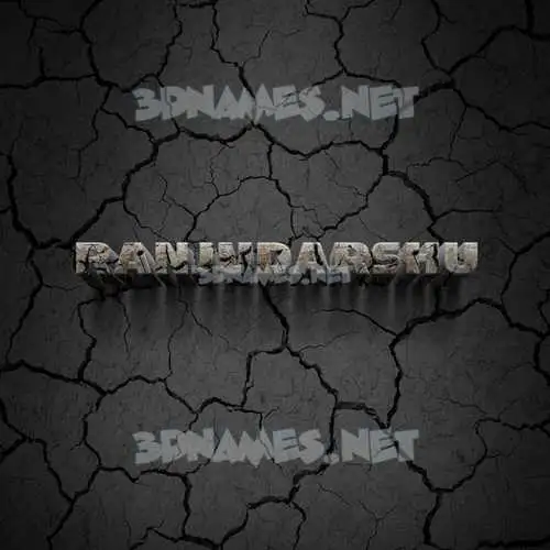 ranjudarshu in Cracked Stone style - 3D name wallpaper ranjudarshu in Cracked Stone style - 3D name wallpaper