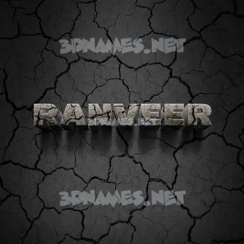 ranveer in Cracked Stone style - 3D name wallpaper ranveer in Cracked Stone style - 3D name wallpaper