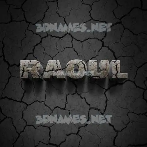 raoul in Cracked Stone style - 3D name wallpaper raoul in Cracked Stone style - 3D name wallpaper