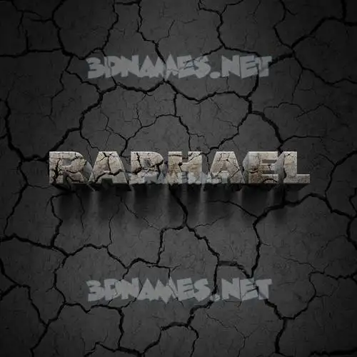raphael in Cracked Stone style - 3D name wallpaper raphael in Cracked Stone style - 3D name wallpaper