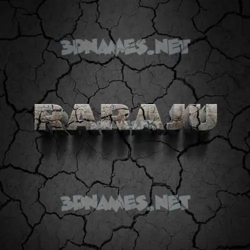 raraju in Cracked Stone style - 3D name wallpaper raraju in Cracked Stone style - 3D name wallpaper