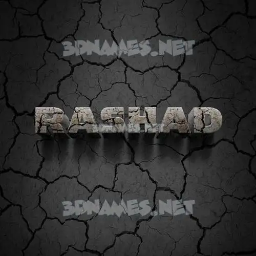rashad in Cracked Stone style - 3D name wallpaper rashad in Cracked Stone style - 3D name wallpaper