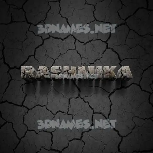 rashmika in Cracked Stone style - 3D name wallpaper rashmika in Cracked Stone style - 3D name wallpaper
