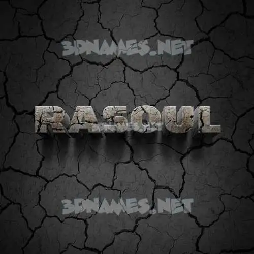 rasoul in Cracked Stone style - 3D name wallpaper rasoul in Cracked Stone style - 3D name wallpaper