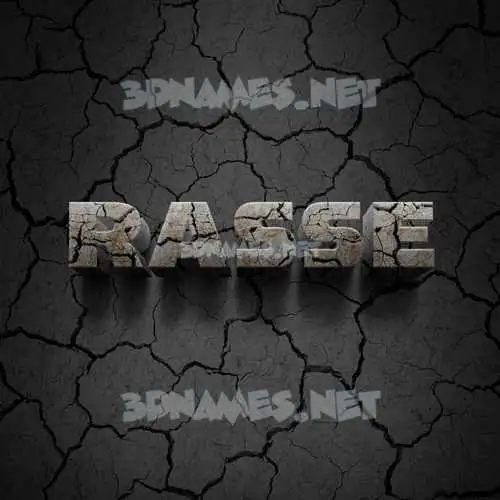rasse in Cracked Stone style - 3D name wallpaper rasse in Cracked Stone style - 3D name wallpaper