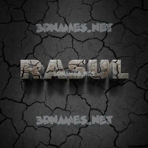 rasul in Cracked Stone style - 3D name wallpaper rasul in Cracked Stone style - 3D name wallpaper