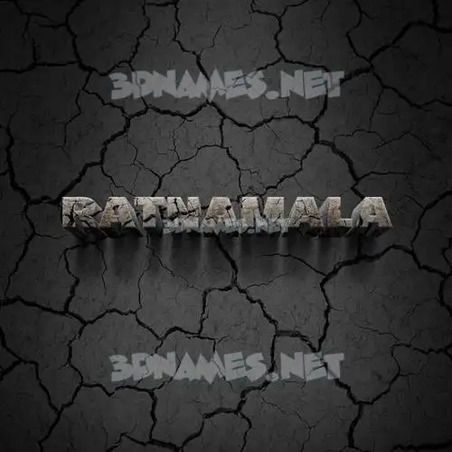 ratnamala in Cracked Stone style - 3D name wallpaper ratnamala in Cracked Stone style - 3D name wallpaper