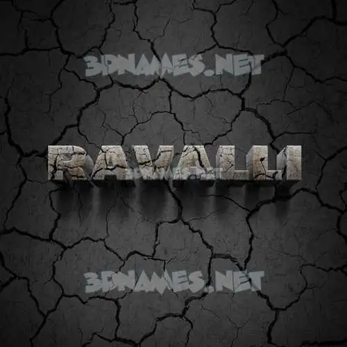 ravalli in Cracked Stone style - 3D name wallpaper ravalli in Cracked Stone style - 3D name wallpaper