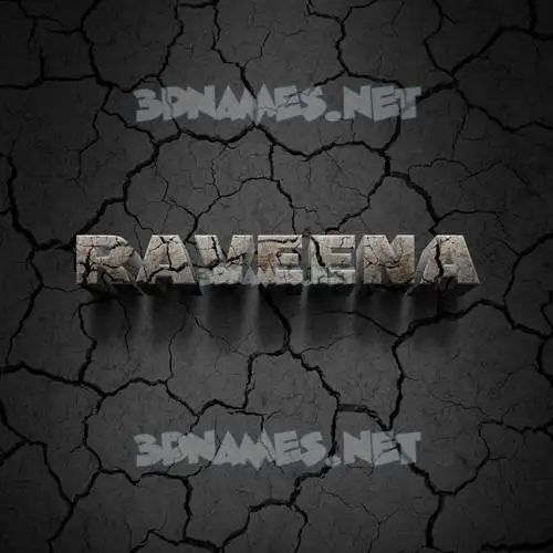 raveena in Cracked Stone style - 3D name wallpaper raveena in Cracked Stone style - 3D name wallpaper