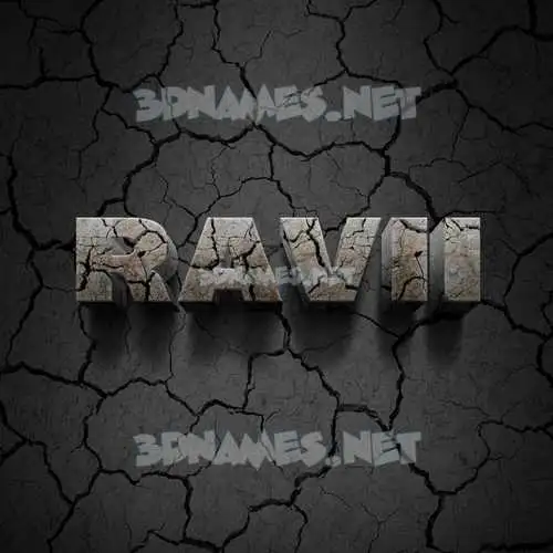 ravii in Cracked Stone style - 3D name wallpaper ravii in Cracked Stone style - 3D name wallpaper