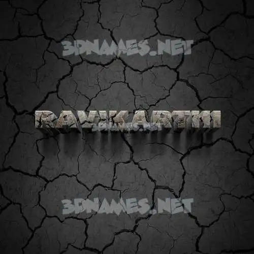 ravikarthi in Cracked Stone style - 3D name wallpaper ravikarthi in Cracked Stone style - 3D name wallpaper