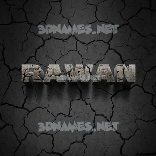 rawan in Cracked Stone style - 3D name wallpaper rawan in Cracked Stone style - 3D name wallpaper