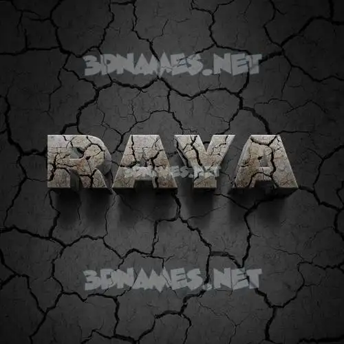 raya in Cracked Stone style - 3D name wallpaper raya in Cracked Stone style - 3D name wallpaper