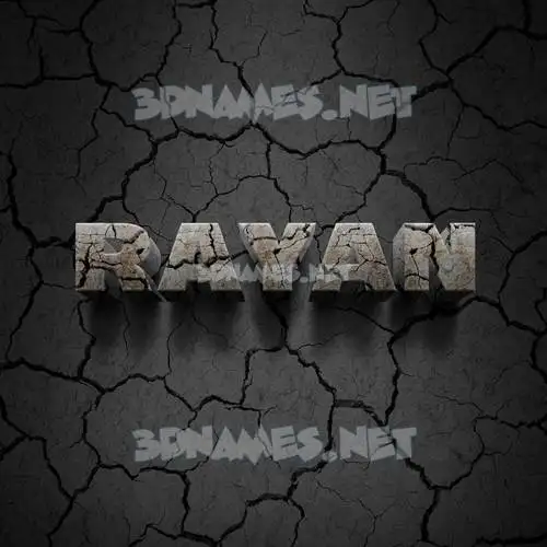 rayan in Cracked Stone style - 3D name wallpaper rayan in Cracked Stone style - 3D name wallpaper