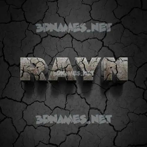 rayn in Cracked Stone style - 3D name wallpaper rayn in Cracked Stone style - 3D name wallpaper