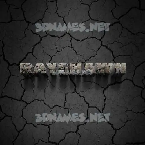 rayshawn in Cracked Stone style - 3D name wallpaper rayshawn in Cracked Stone style - 3D name wallpaper