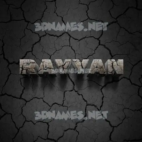 rayyan in Cracked Stone style - 3D name wallpaper rayyan in Cracked Stone style - 3D name wallpaper