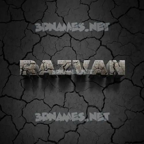 razvan in Cracked Stone style - 3D name wallpaper razvan in Cracked Stone style - 3D name wallpaper