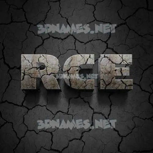 rce in Cracked Stone style - 3D name wallpaper rce in Cracked Stone style - 3D name wallpaper