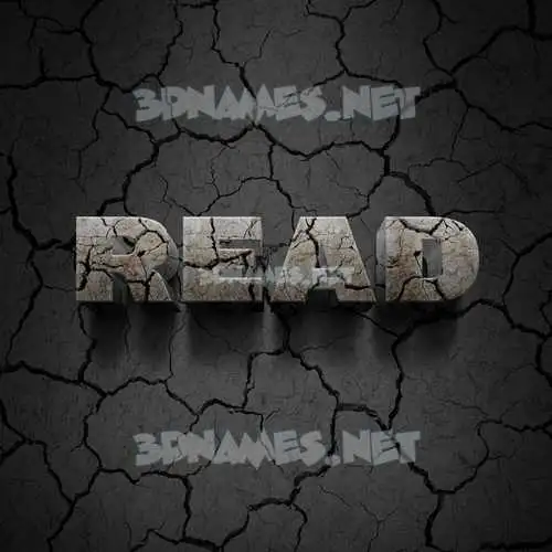 read in Cracked Stone style - 3D name wallpaper read in Cracked Stone style - 3D name wallpaper