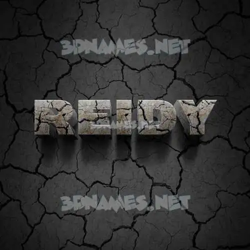 reidy in Cracked Stone style - 3D name wallpaper reidy in Cracked Stone style - 3D name wallpaper