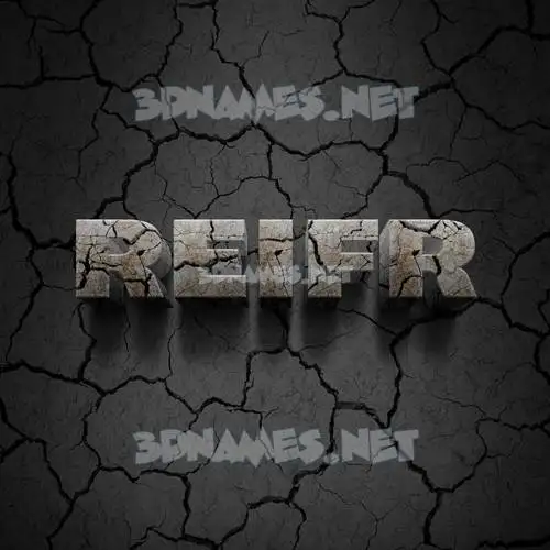 reifr in Cracked Stone style - 3D name wallpaper reifr in Cracked Stone style - 3D name wallpaper