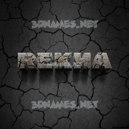 rekha in Cracked Stone style - 3D name wallpaper rekha in Cracked Stone style - 3D name wallpaper