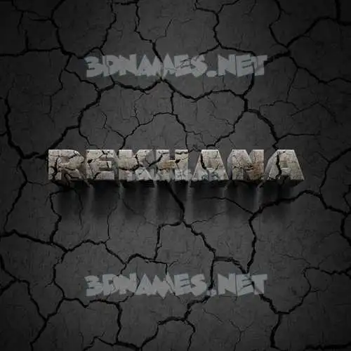 rekhana in Cracked Stone style - 3D name wallpaper rekhana in Cracked Stone style - 3D name wallpaper