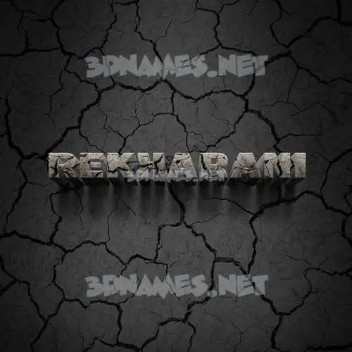 rekharani in Cracked Stone style - 3D name wallpaper rekharani in Cracked Stone style - 3D name wallpaper