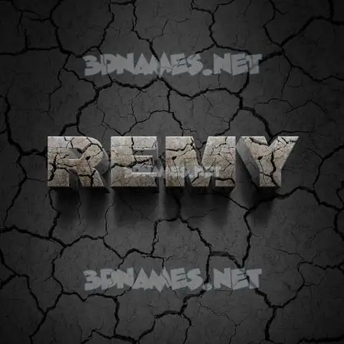 remy in Cracked Stone style - 3D name wallpaper remy in Cracked Stone style - 3D name wallpaper