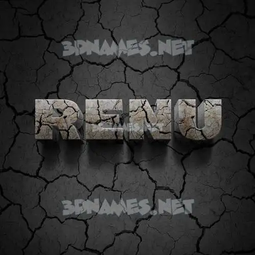 renu in Cracked Stone style - 3D name wallpaper renu in Cracked Stone style - 3D name wallpaper