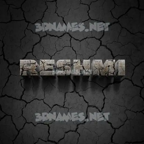 reshmi in Cracked Stone style - 3D name wallpaper reshmi in Cracked Stone style - 3D name wallpaper