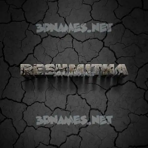 reshmitha in Cracked Stone style - 3D name wallpaper reshmitha in Cracked Stone style - 3D name wallpaper