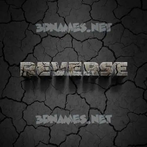 reverse in Cracked Stone style - 3D name wallpaper reverse in Cracked Stone style - 3D name wallpaper
