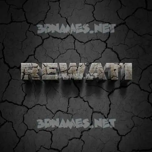 rewati in Cracked Stone style - 3D name wallpaper rewati in Cracked Stone style - 3D name wallpaper