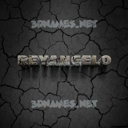 reyangelo in Cracked Stone style - 3D name wallpaper reyangelo in Cracked Stone style - 3D name wallpaper