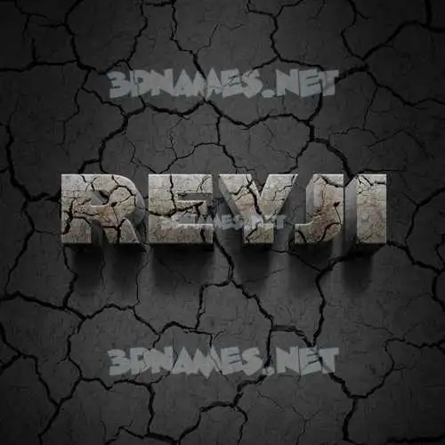 reyji in Cracked Stone style - 3D name wallpaper reyji in Cracked Stone style - 3D name wallpaper