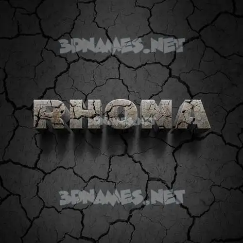 rhona in Cracked Stone style - 3D name wallpaper rhona in Cracked Stone style - 3D name wallpaper