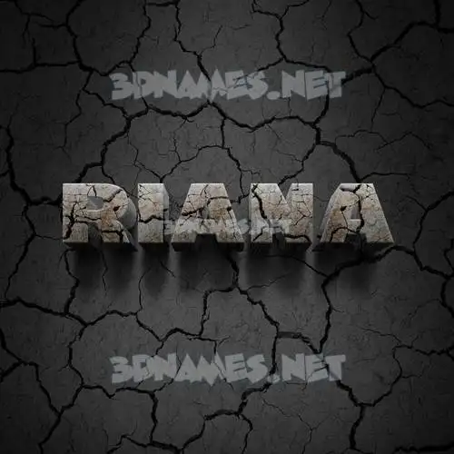 riana in Cracked Stone style - 3D name wallpaper riana in Cracked Stone style - 3D name wallpaper