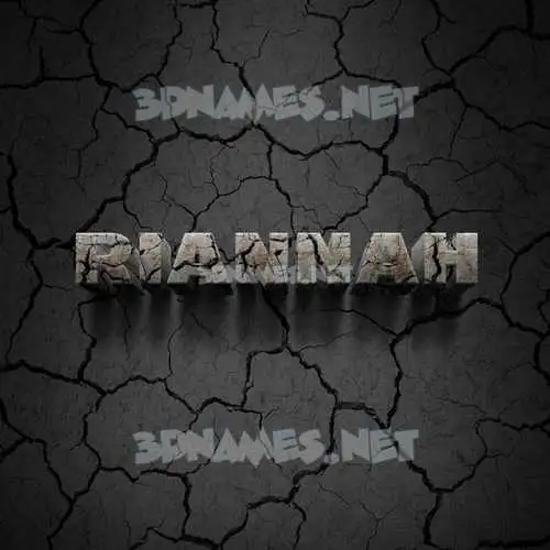 riannah in Cracked Stone style - 3D name wallpaper riannah in Cracked Stone style - 3D name wallpaper